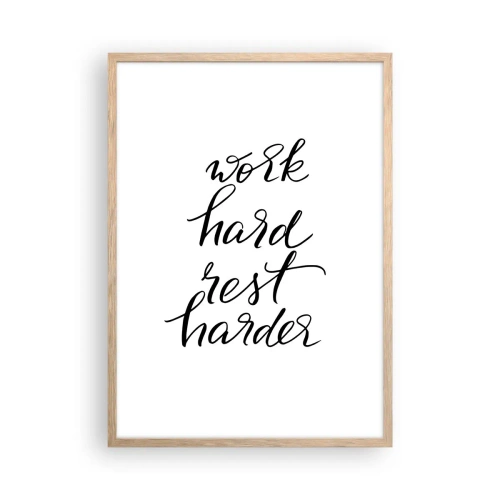 Affisch i ram av ljusek - Livsbalans - 50x70 cm