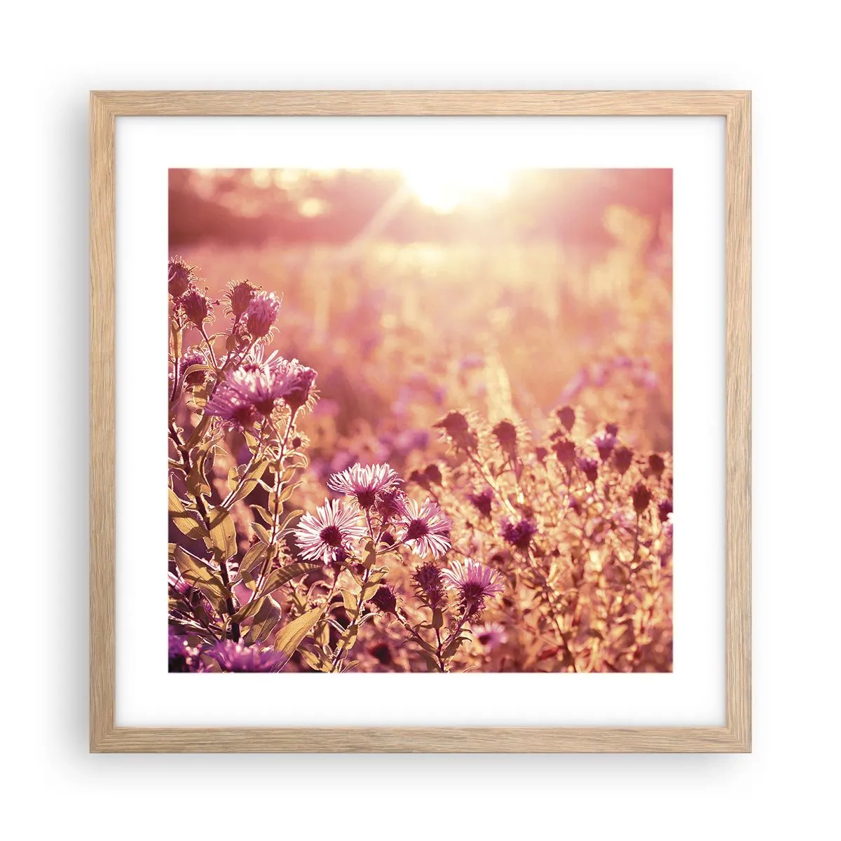 Affisch i ram av ljusek - Innan sommaren går bort - 40x40 cm