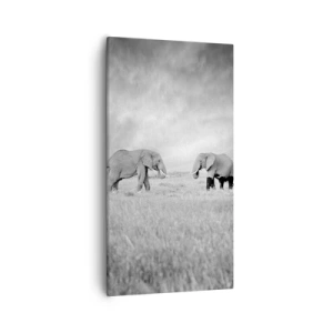 Canvastavla - Bild på duk - Grått är vackert - 55x100 cm