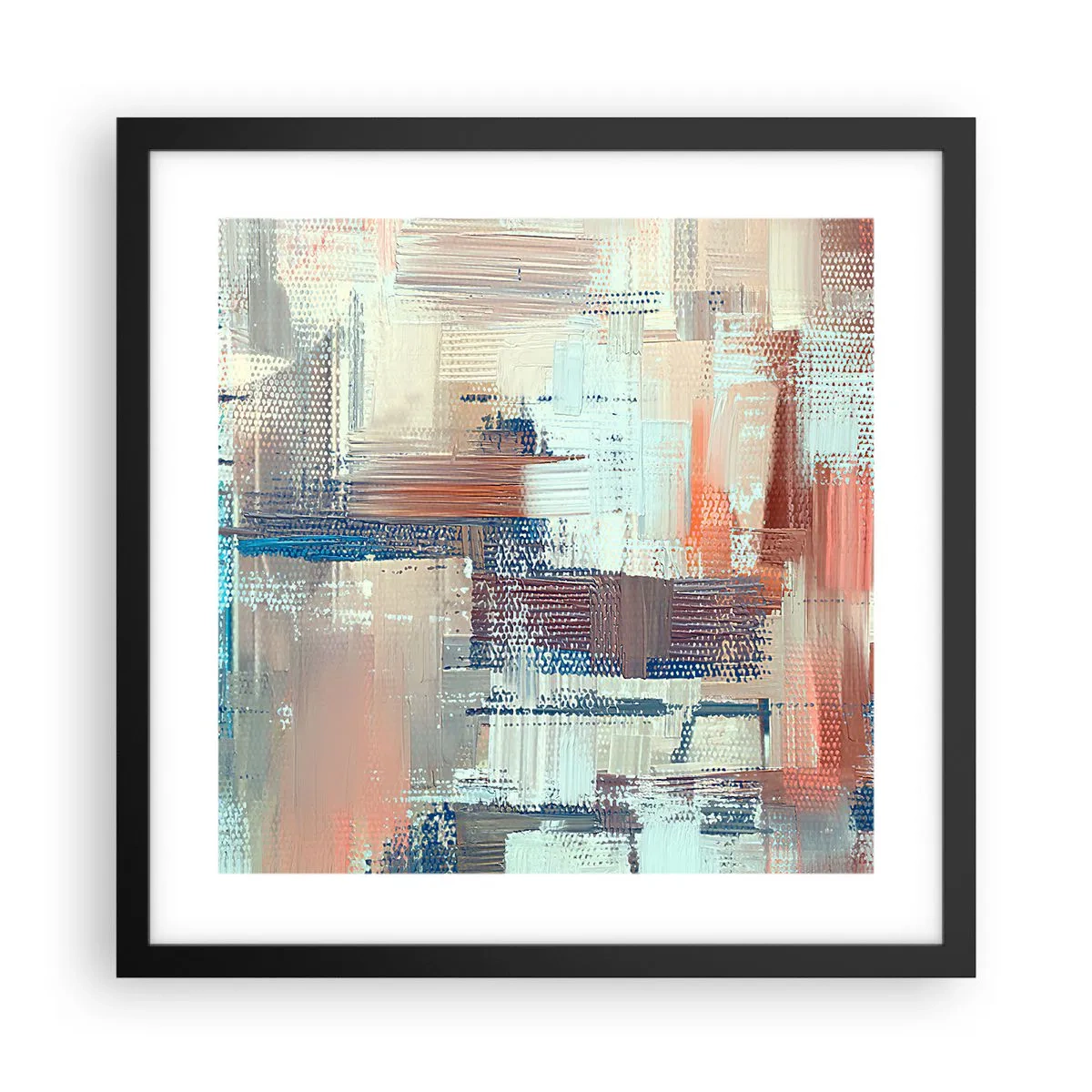 Affisch i svart ram - Att nå ljuset - 40x40 cm