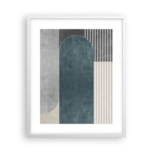 Affisch i vit ram - Horisontell komposition - 40x50 cm