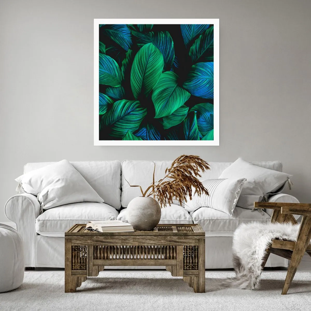 Affisch - I gröna folkmassan - 60x60 cm
