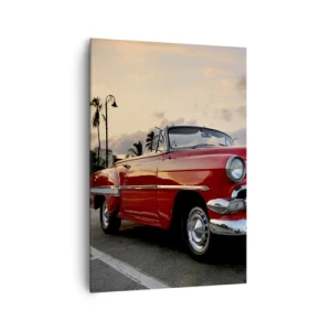 Canvastavla - Bild på duk - Tropikens röda glöd - 70x100 cm