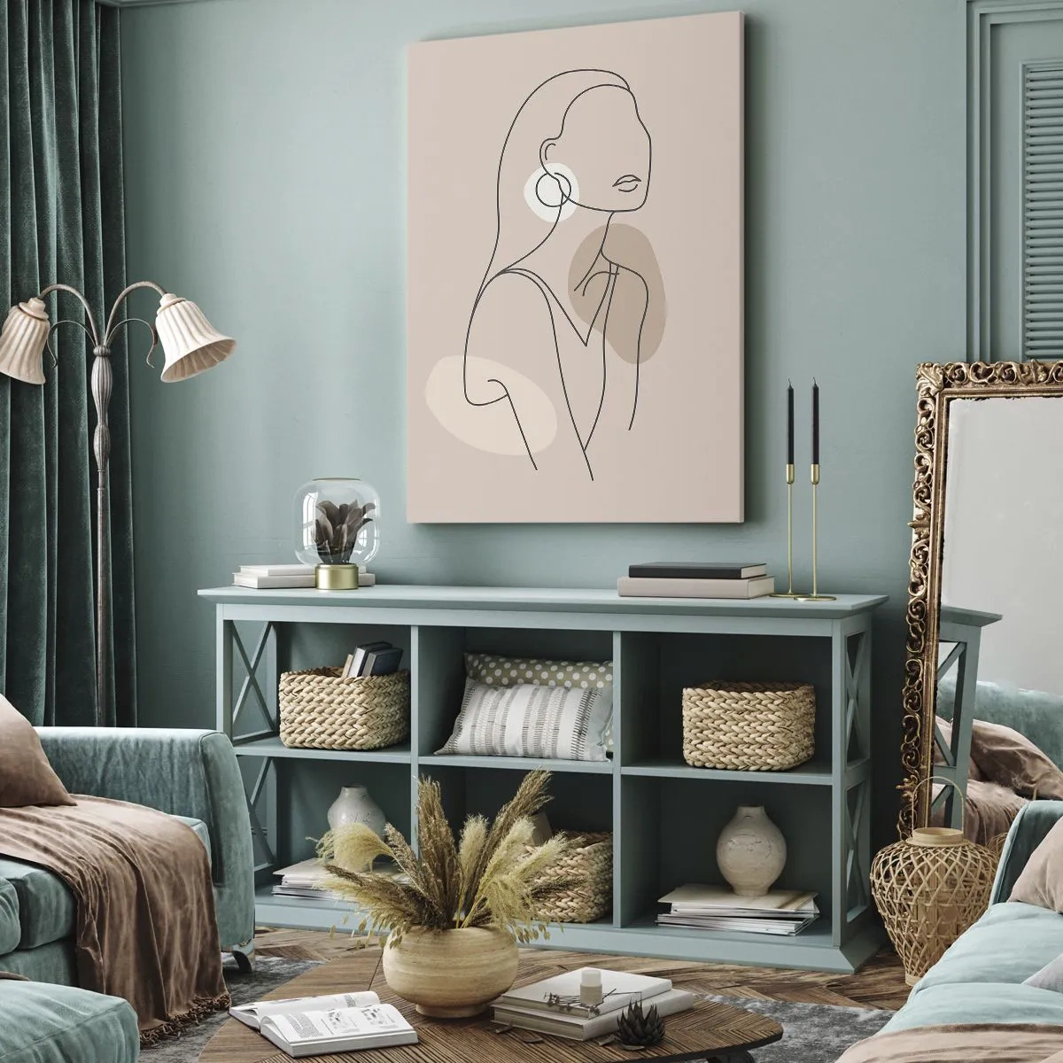 Canvastavla - Bild på duk - Flickaktighetens ikon - 80x120 cm