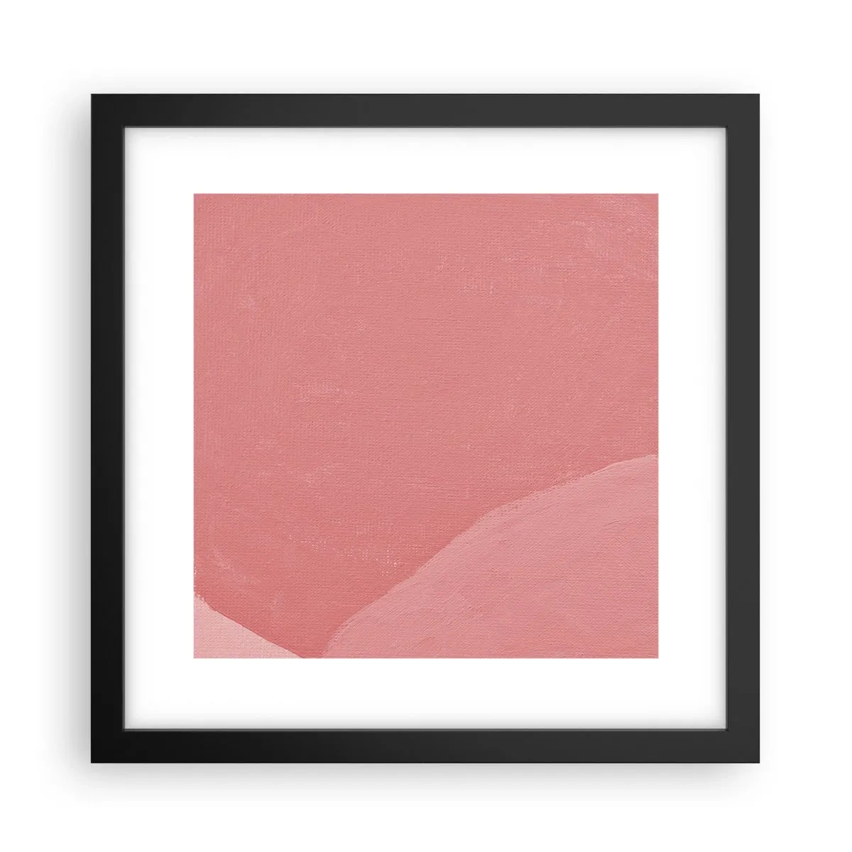 Affisch i svart ram - Organisk komposition i rosa - 30x30 cm