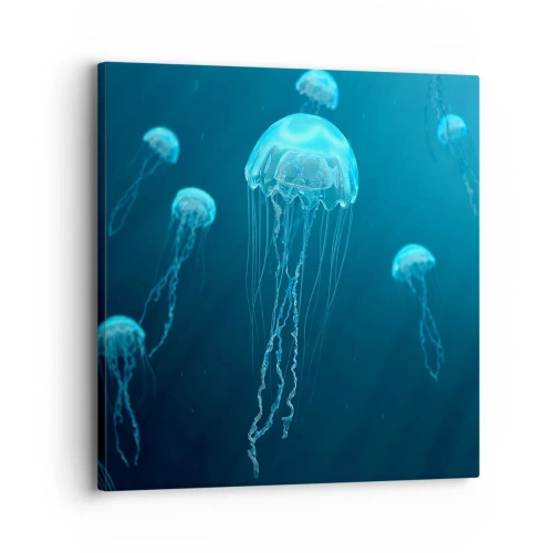 Canvastavla - Bild på duk - Havets dans - 30x30 cm