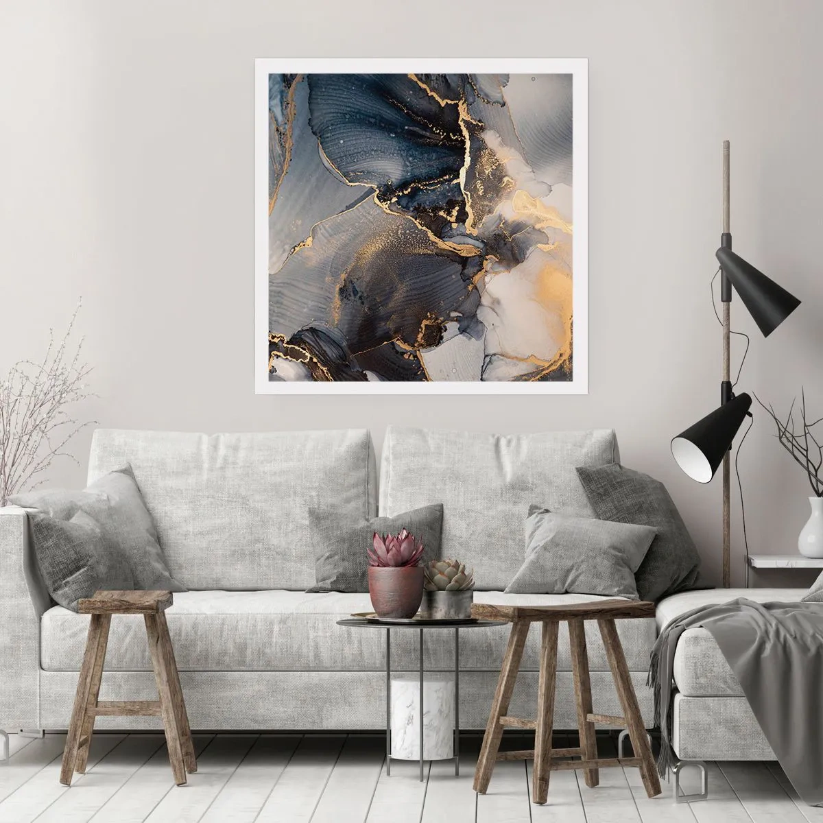 Affisch - En stens liv - 50x50 cm