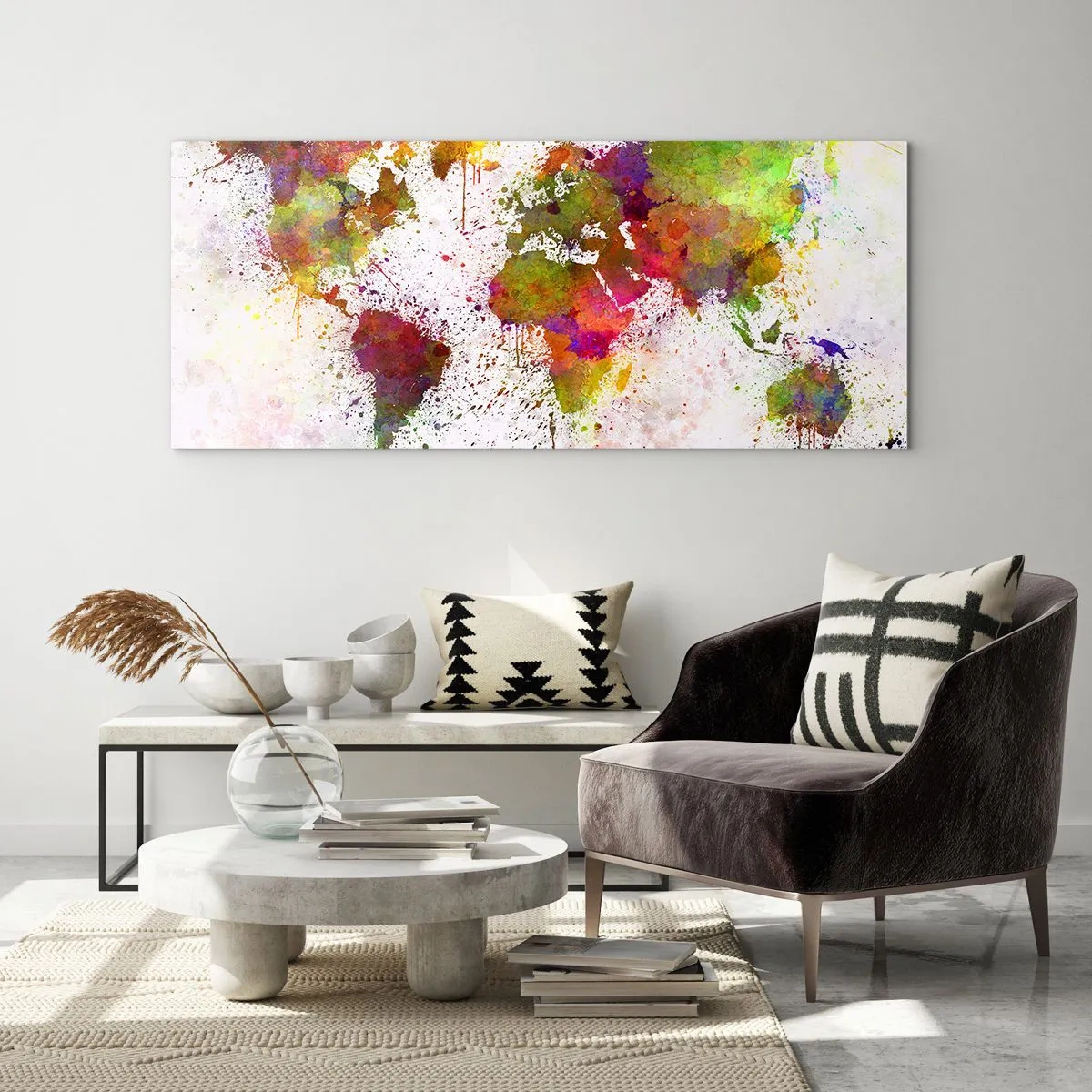 Glastavla - Bild på glas - Det blev bara så - 100x40 cm
