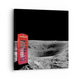 Canvastavla - Bild på duk - Rymdskämt - 30x30 cm