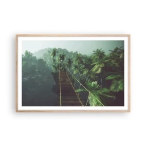 Affisch i ram av ljusek - Över grönskans kaos - 91x61 cm