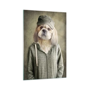 Glastavla - Bild på glas - Jag föredrar avslappnad stil - 70x100 cm