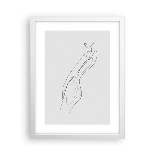 Affisch i vit ram - Bara en utfästelse - 30x40 cm