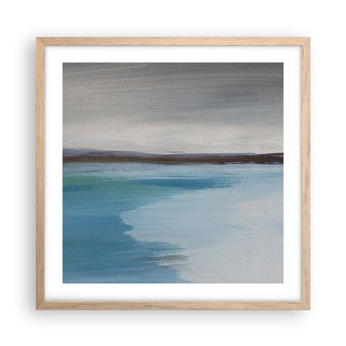 Affisch i ram av ljusek - Horisontellt landskap - 50x50 cm