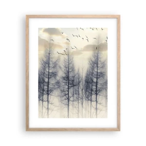 Affisch i ram av ljusek - Skogens andar - 40x50 cm