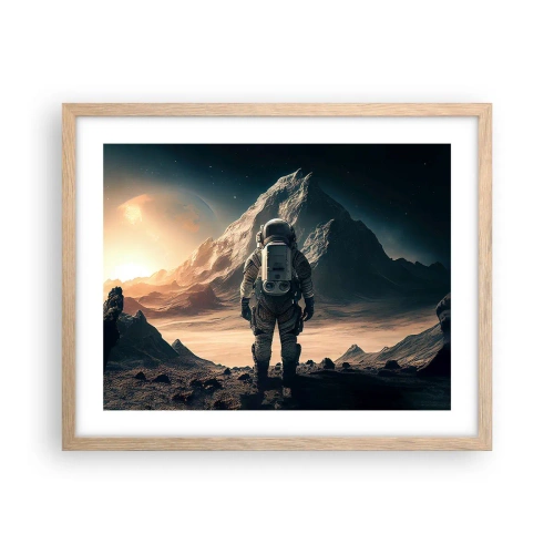 Affisch i ram av ljusek - En ny utmaning - 50x40 cm