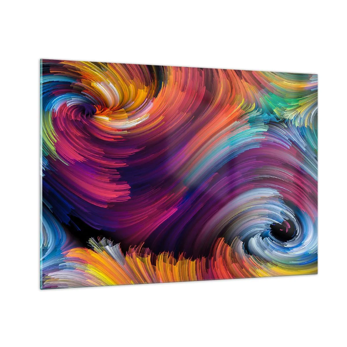 Glastavla - Bild på glas - Början av en ny värld - 100x70 cm