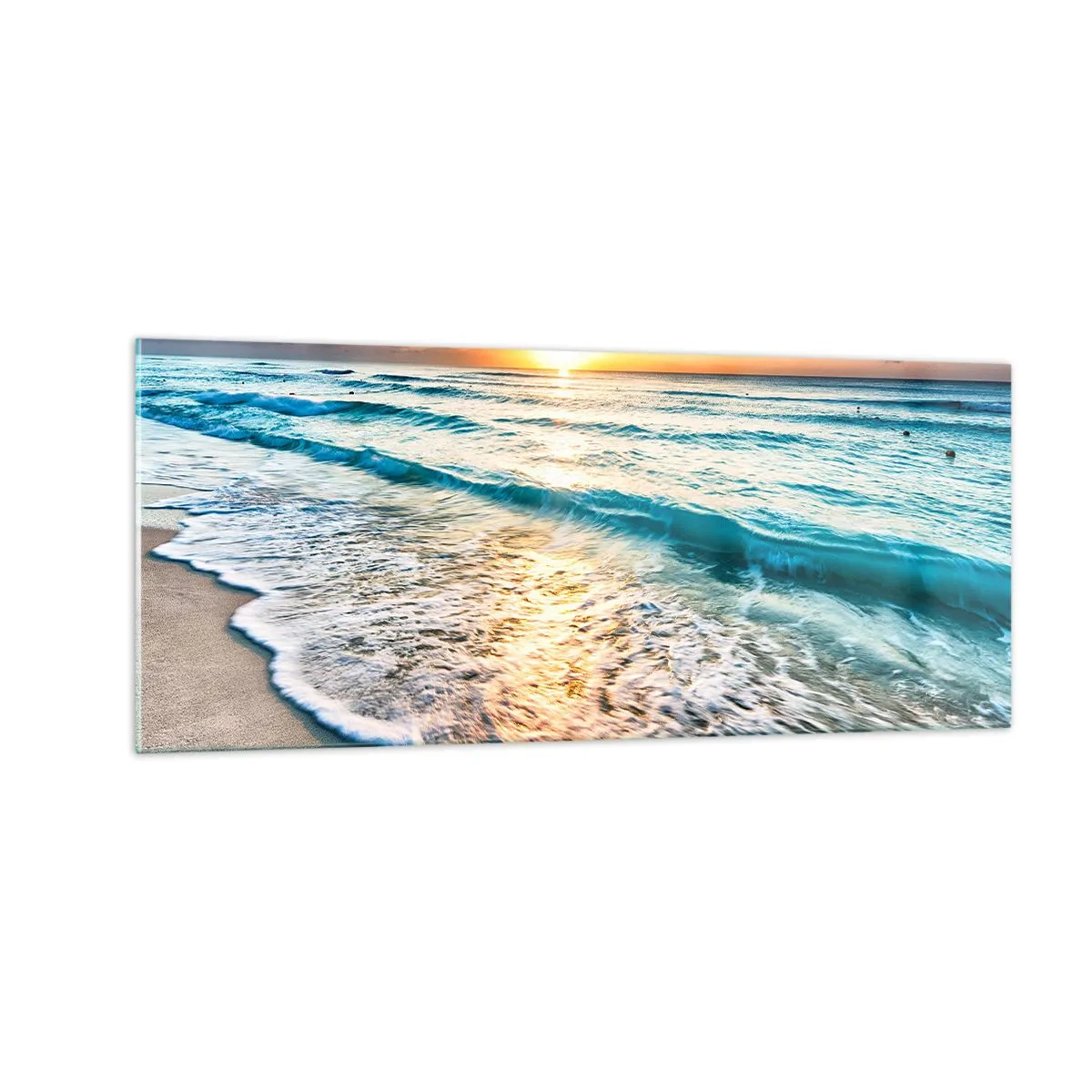 Glastavla - Bild på glas - Vy värd besväret - 100x40 cm