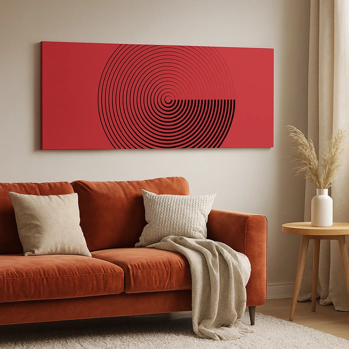 Canvastavla - Bild på duk - Cirkulär rörelse - 30x30 cm