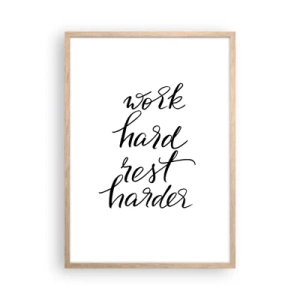 Affisch i ram av ljusek - Livsbalans - 50x70 cm