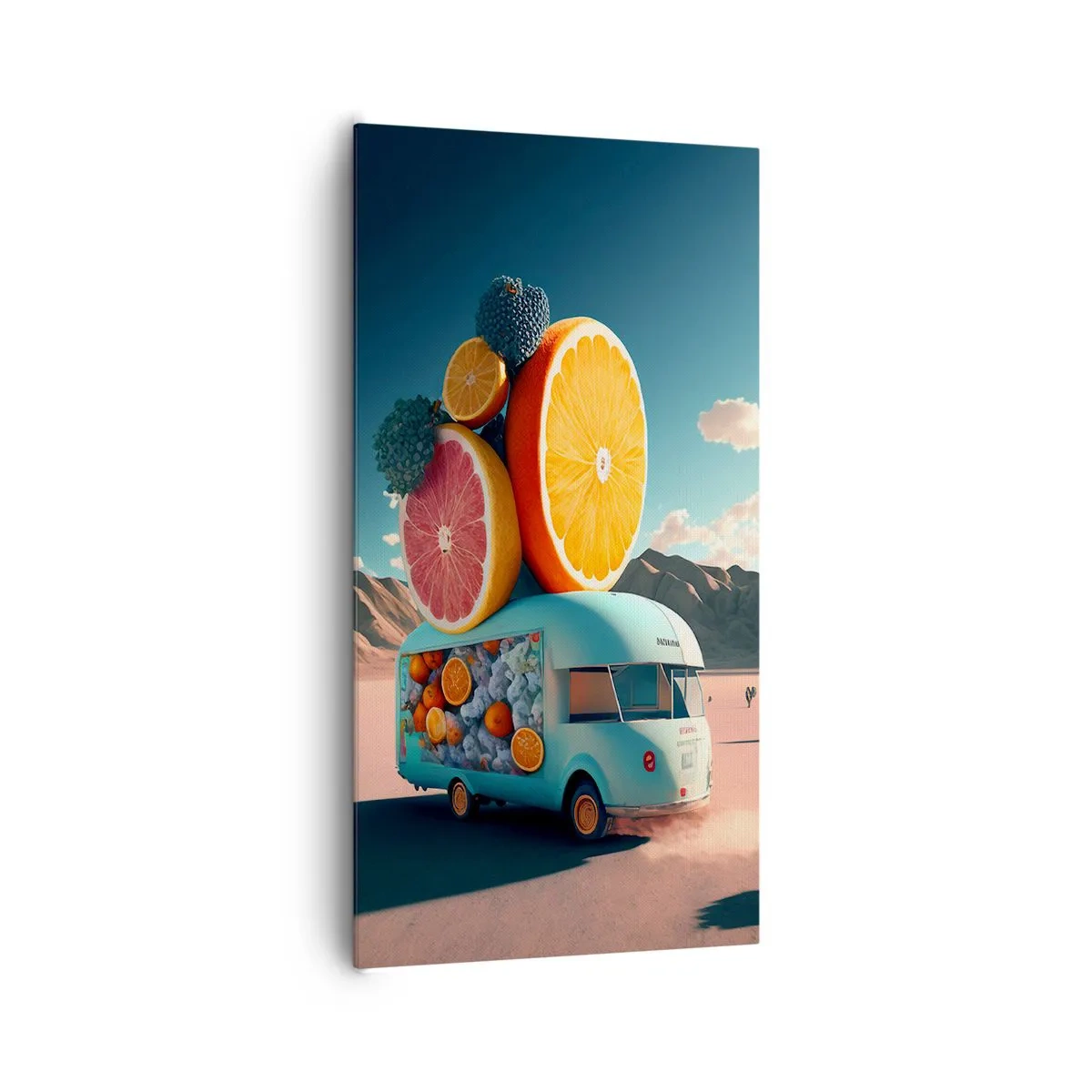 Canvastavla - Bild på duk - En smak av semester - 65x120 cm