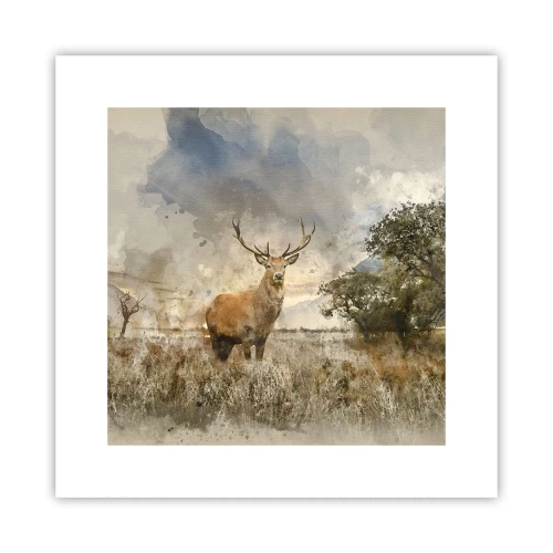 Affisch - Värdighet - styrka - dignitet - 30x30 cm