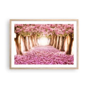 Affisch i ram av ljusek - Vägen till paradiset - 70x50 cm