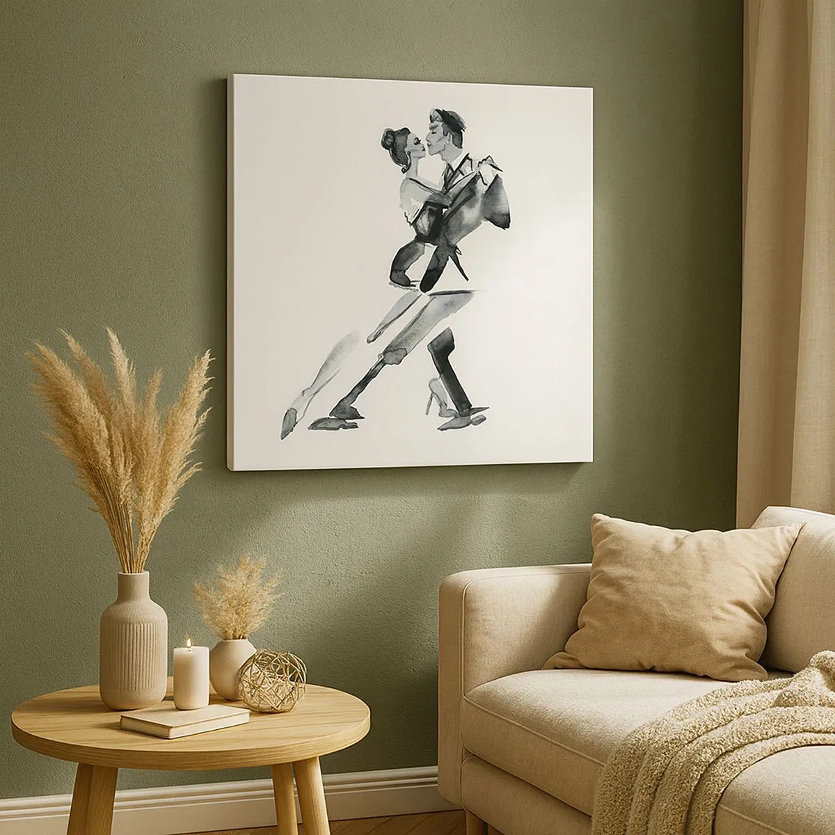 Canvastavla - Bild på duk - I en rytm - 30x30 cm