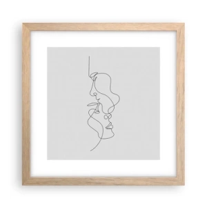Affisch i ram av ljusek - Sentimentala lustens glöd - 30x30 cm