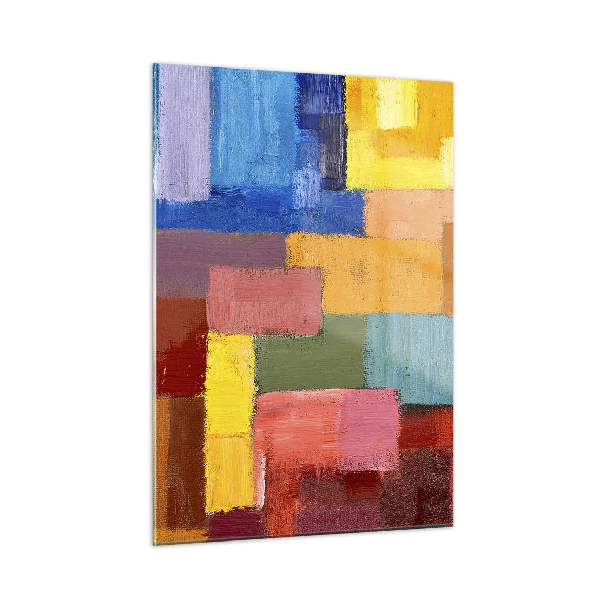 Glastavla - Bild på glas - Alla olika, alla färgglada - 50x70 cm