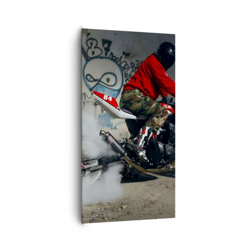 Canvastavla - Bild på duk - Jaga mig! - 65x120 cm