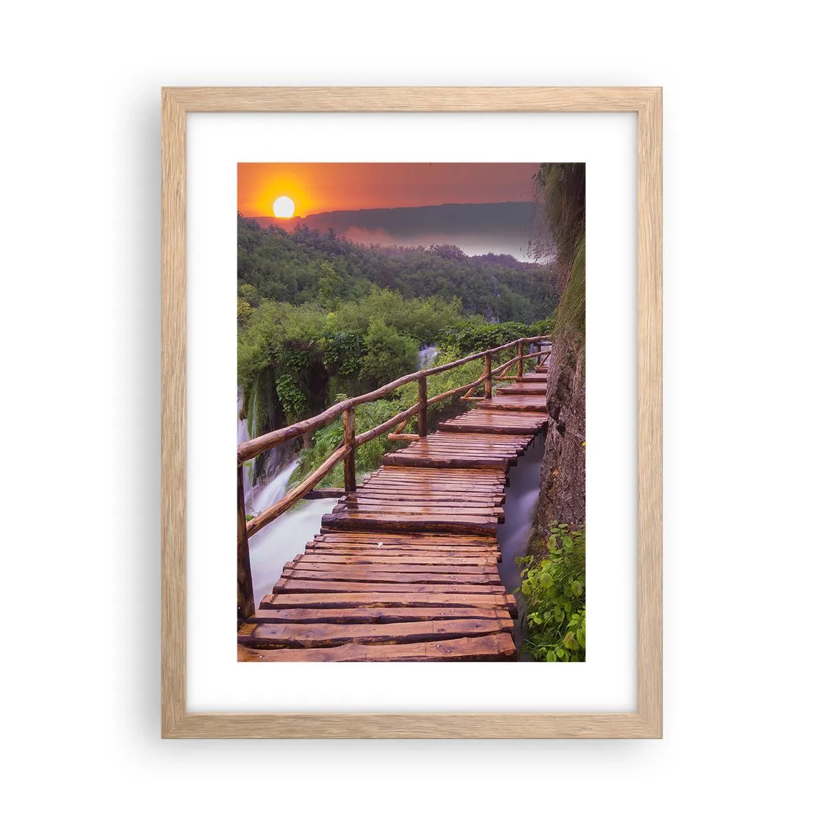 Affisch i ram av ljusek - Otrolig skönhet - 30x40 cm