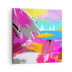 Canvastavla - Bild på duk - Stryk, stryk, stryk en gång till - 60x60 cm