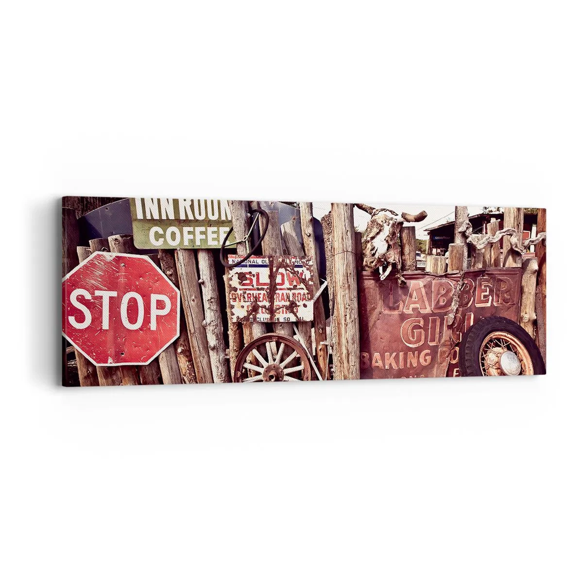 Canvastavla - Bild på duk - Och tiden står stilla - 90x30 cm