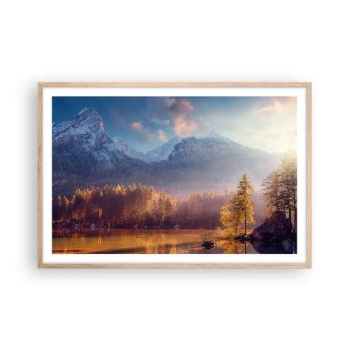 Affisch i ram av ljusek - I berg och dalar - 91x61 cm