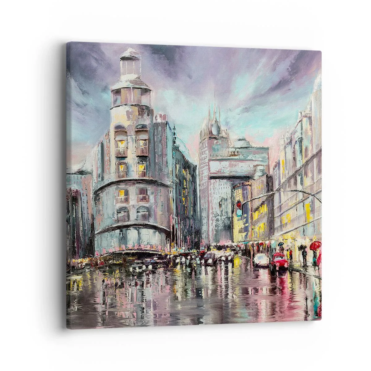 Canvastavla - Bild på duk - Det blir en lyckad kväll - 40x40 cm