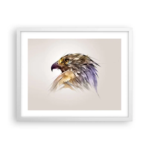 Affisch i vit ram - En kämpes porträtt - 50x40 cm