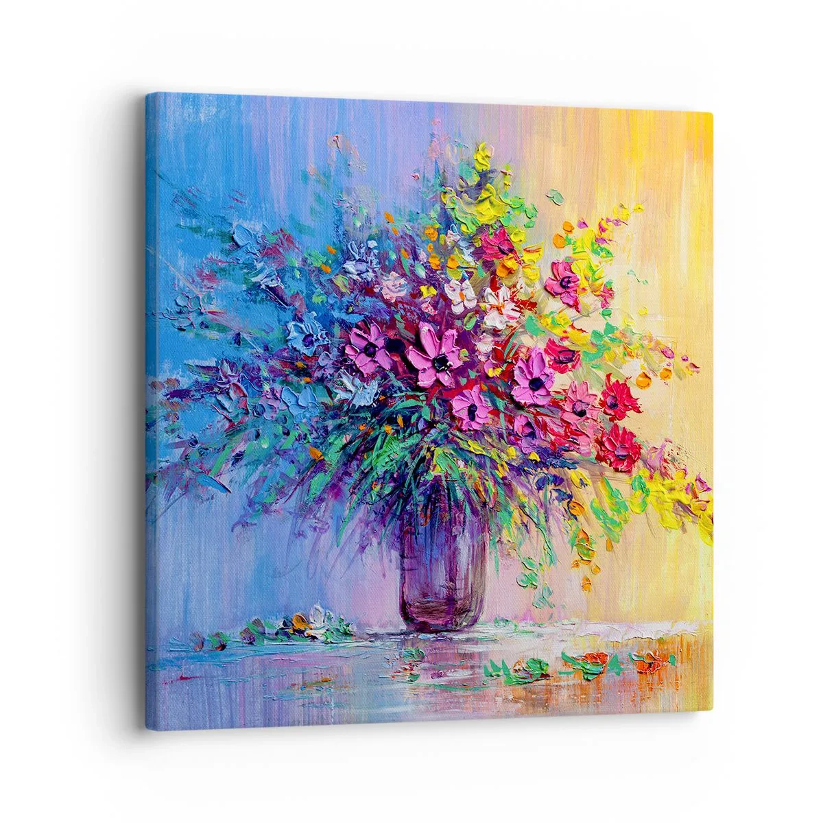 Canvastavla - Bild på duk - Sommarängens gåva - 30x30 cm