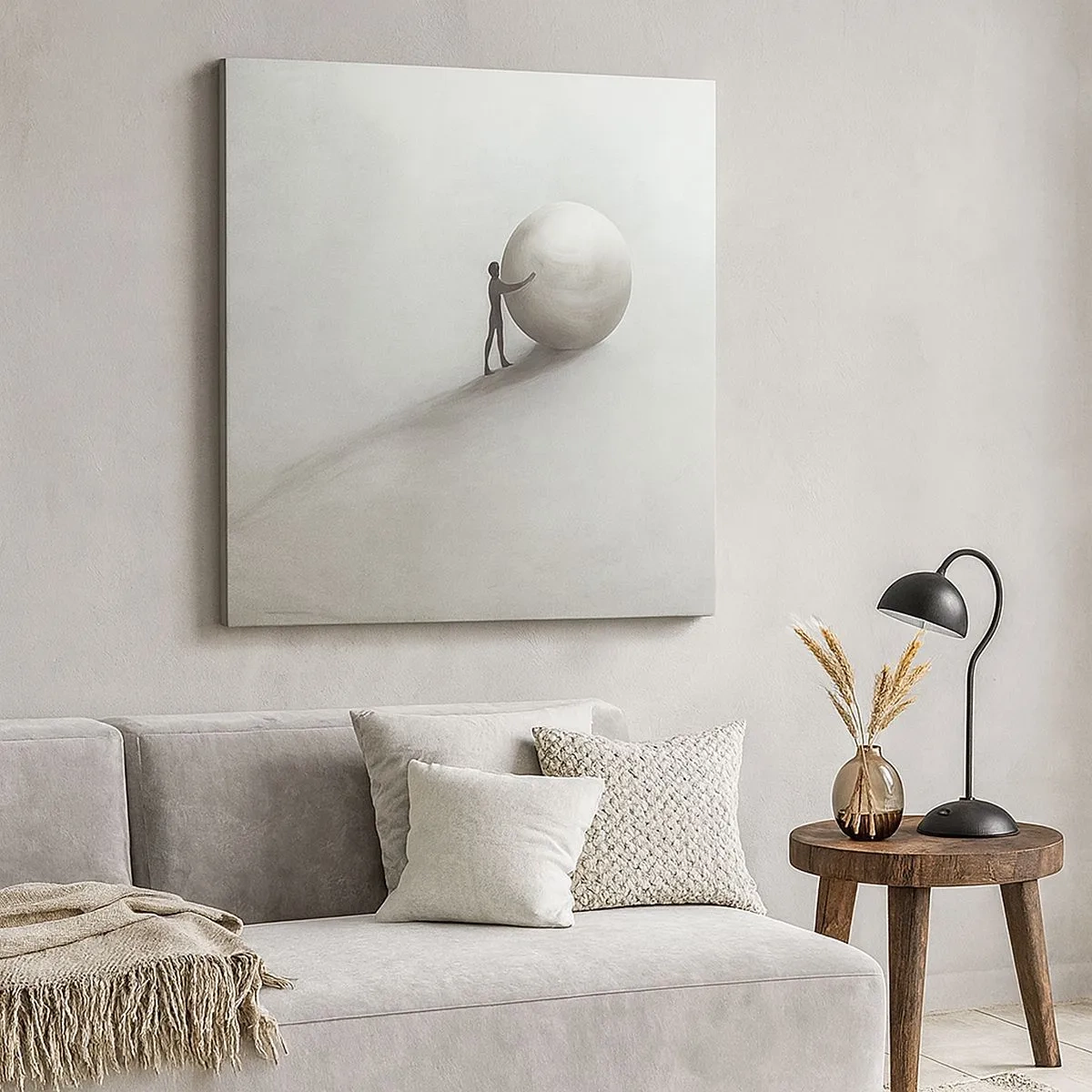 Canvastavla - Bild på duk - Livets spel - 30x30 cm