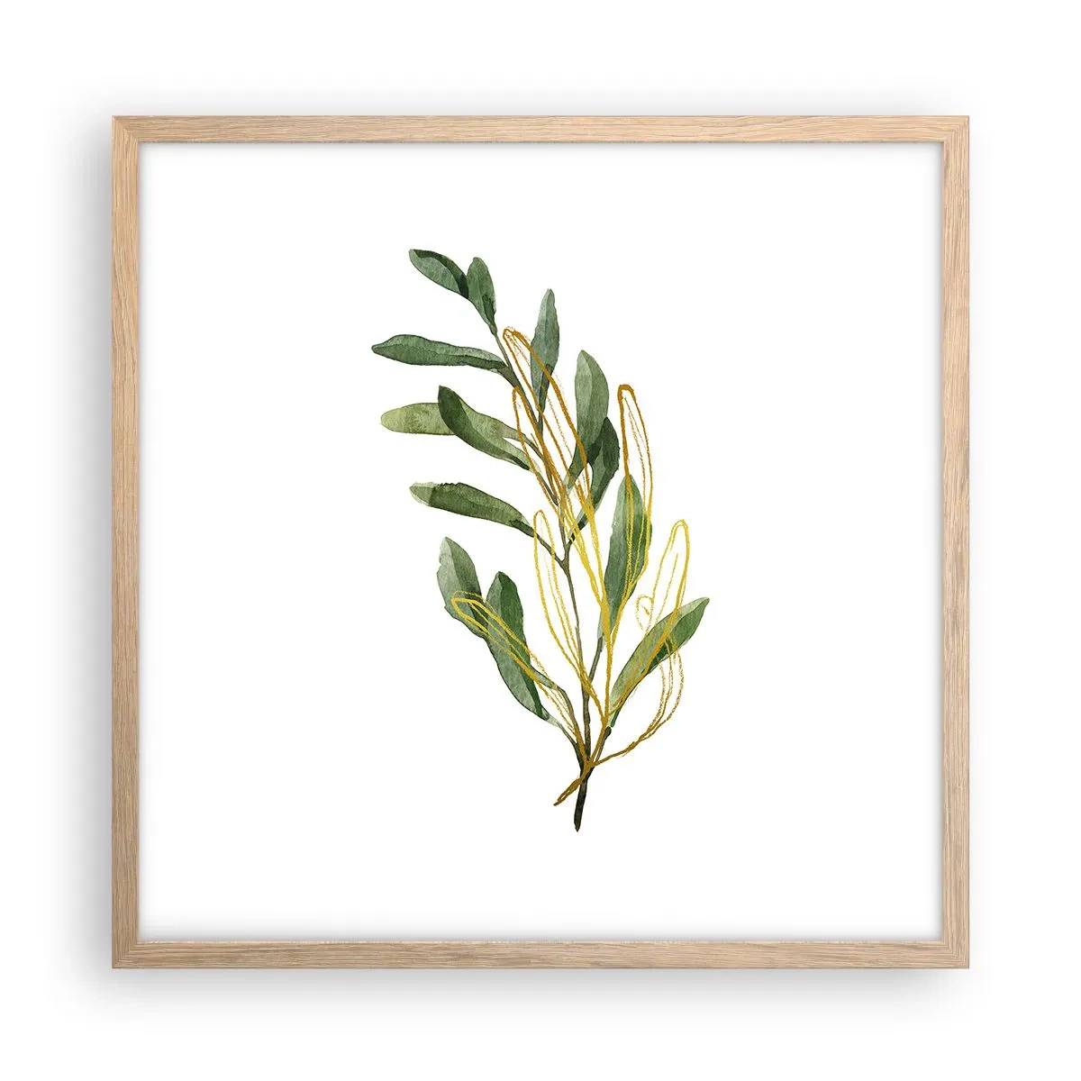 Affisch i ram av ljusek - Allt som är gott - 50x50 cm