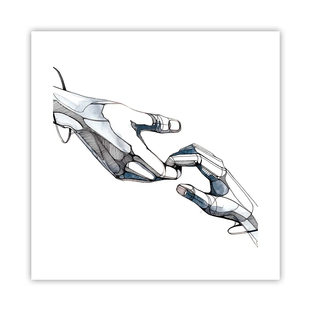 Affisch - God gest - 40x40 cm