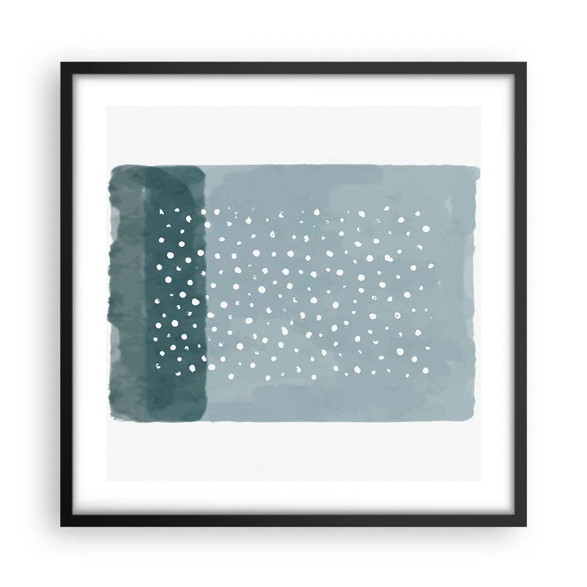 Affisch i svart ram - Uppstådda ur det blåa - 50x50 cm