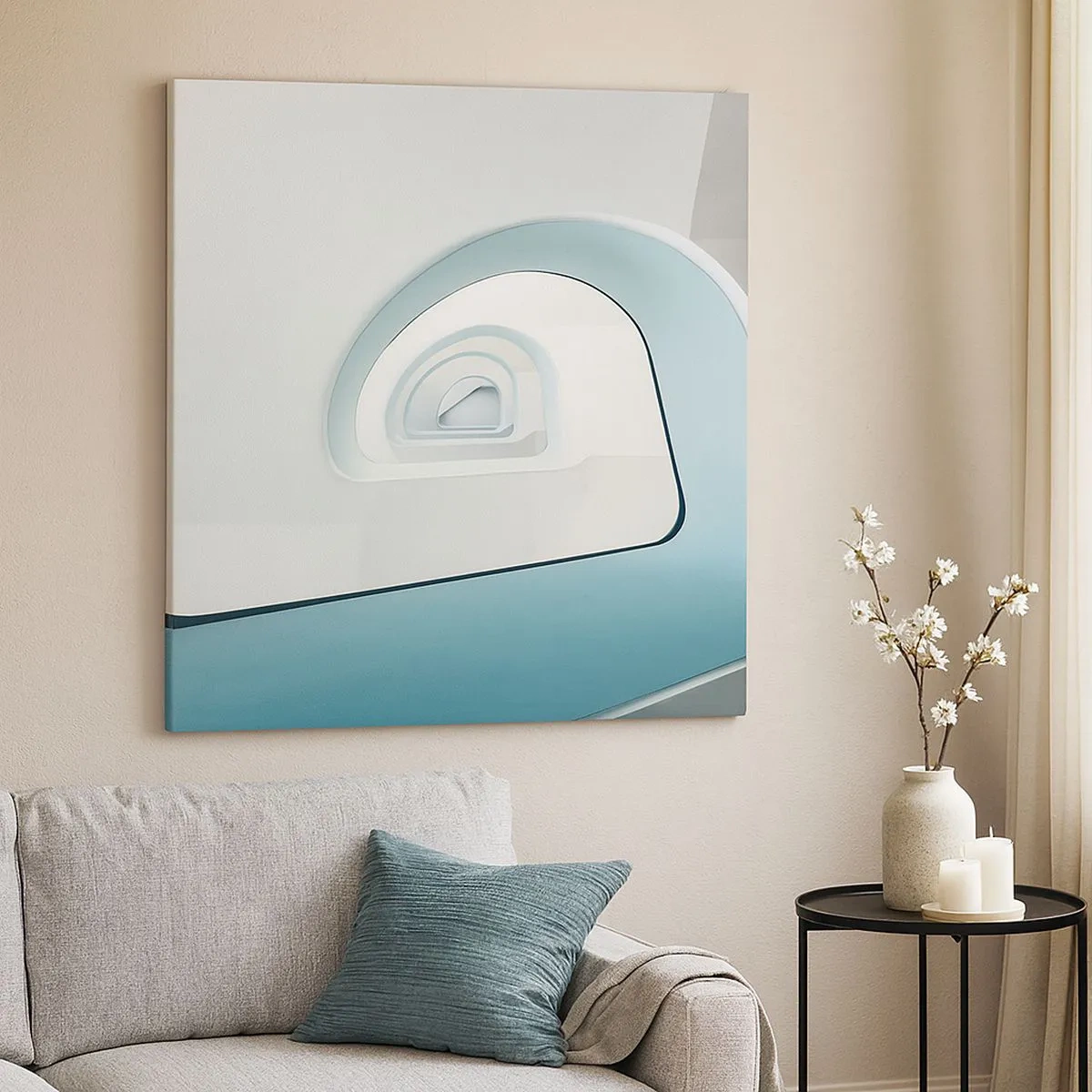 Canvastavla - Bild på duk - Till det blåas botten - 30x30 cm