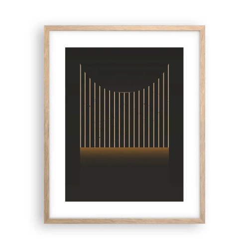 Affisch i ram av ljusek - Utforska mörkret - 40x50 cm