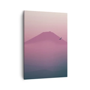 Canvastavla - Bild på duk - Vandrare över molnen - 50x70 cm