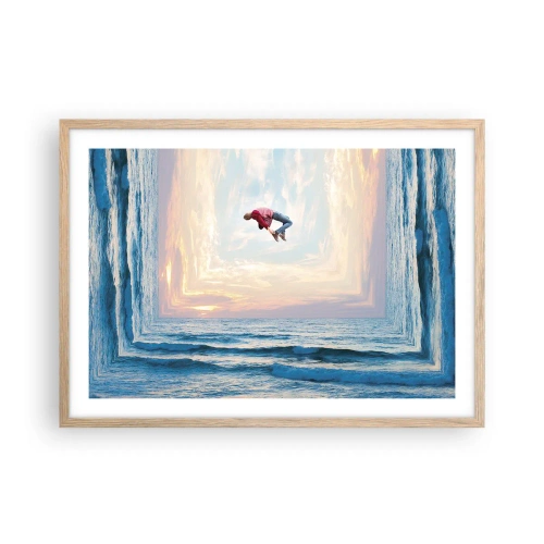 Affisch i ram av ljusek - Till en annan dimension - 70x50 cm
