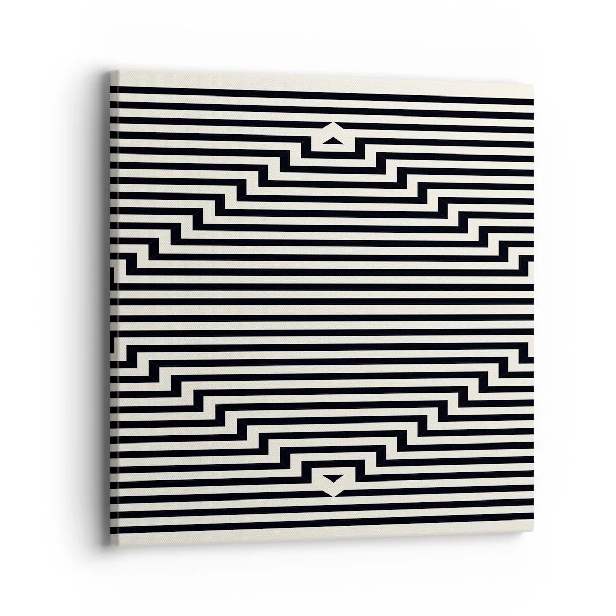 Canvastavla - Bild på duk - Geometrisk illusion - 40x40 cm