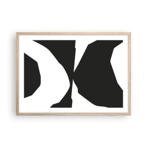 Affisch i ram av ljusek - Positiv-negativ - 70x50 cm