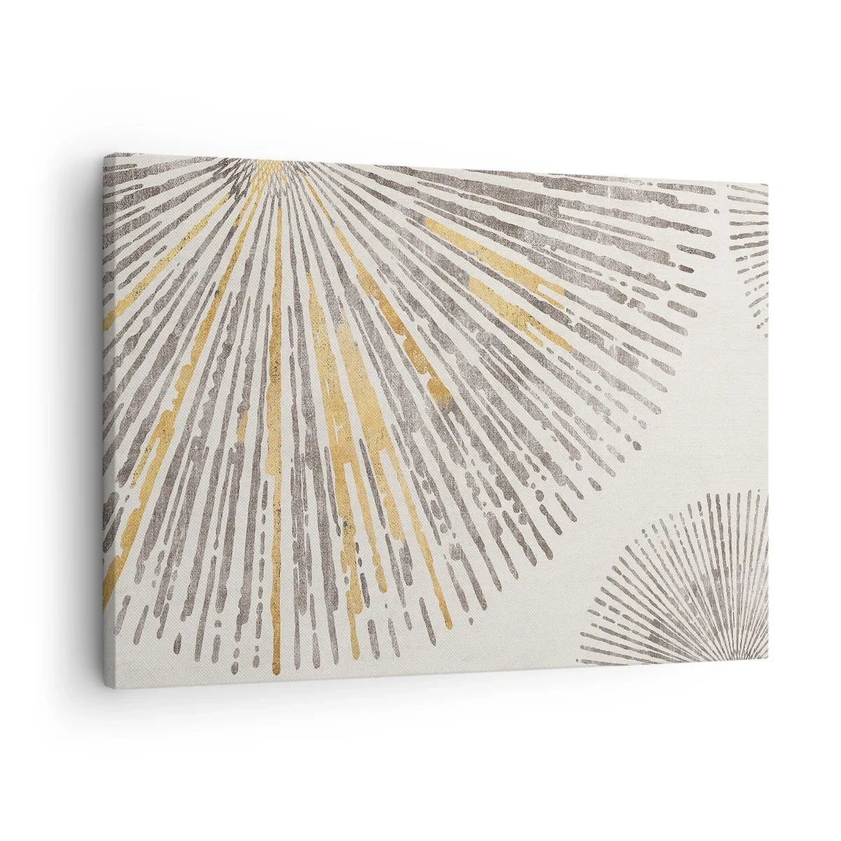 Canvastavla - Bild på duk - Abstrakt strålformat mönster - 70x50cm - Radiens skönhet - Modern väggdekoration för vardagsrum och sovrum ARTTOR