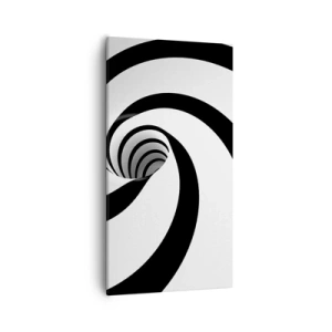 Canvastavla - Bild på duk - Underkasta sig virveln? - 55x100 cm