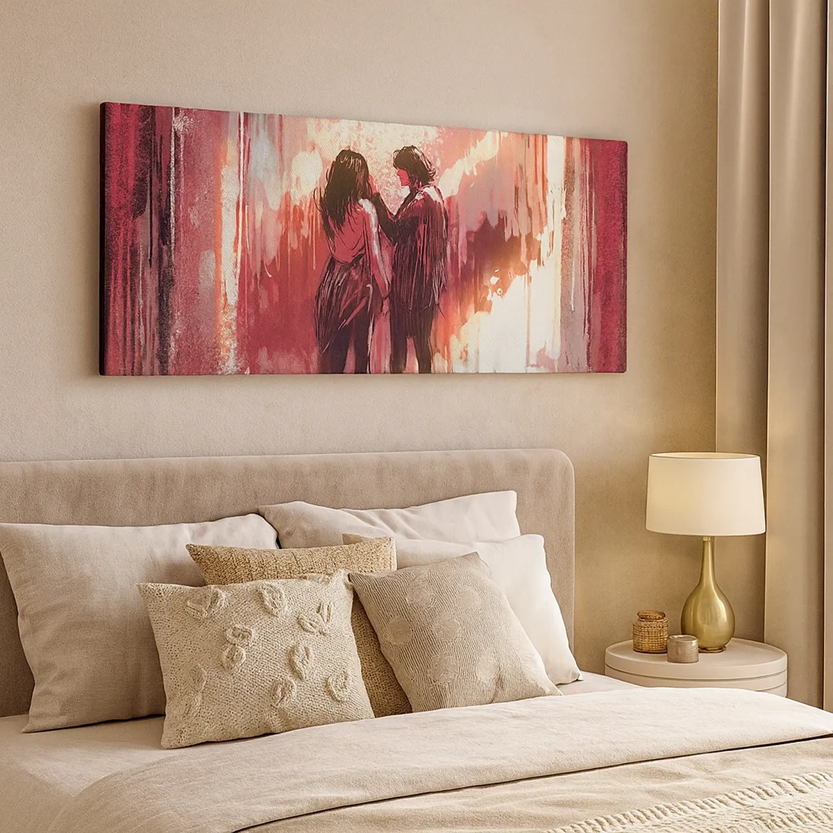 Canvastavla - Bild på duk - Kärlekens eviga spektakel - 30x30 cm